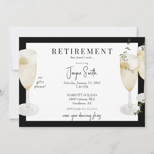 Party "das nicht sind zum Kotzen" Schwarz II Einladung (Vorderseite)