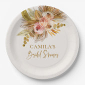 Party-Decor C103 des Boho Tropical Paper Plate Pappteller (Vorderseite)