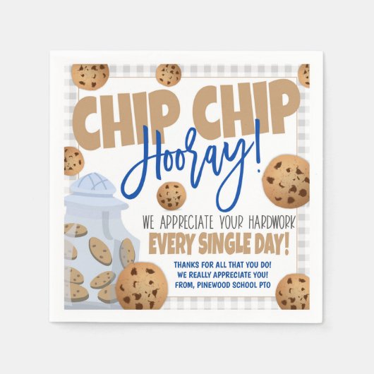 Party-Dekor-Cookie Serviette (Vorderseite)
