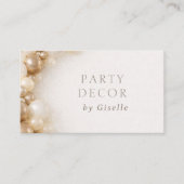 Party-Dekor-Decoration Visitenkarte (Vorderseite)