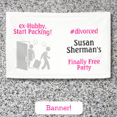 Party-Dekoration endlich Frei Funny Pink Banner