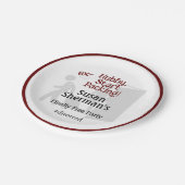 Party-Dekoration Ex Hubby Start Packing Red Pappteller (Schrägansicht)