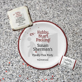 Party-Dekoration Ex Hubby Start Packing Red Pappteller