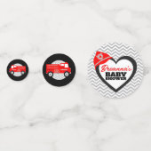 Party-Dekoration von Fireruck Baby Shower Confetti Konfetti (Rückseiten)