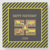 Party-Dekorationen für den Kindergeburtstag Steinuntersetzer (Vorderseite)