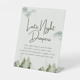 Party-Dekorationen für Woodland-Babydusche Sockelschild