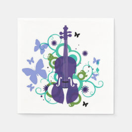 Party-Dekorationen von Violine Napkins Serviette