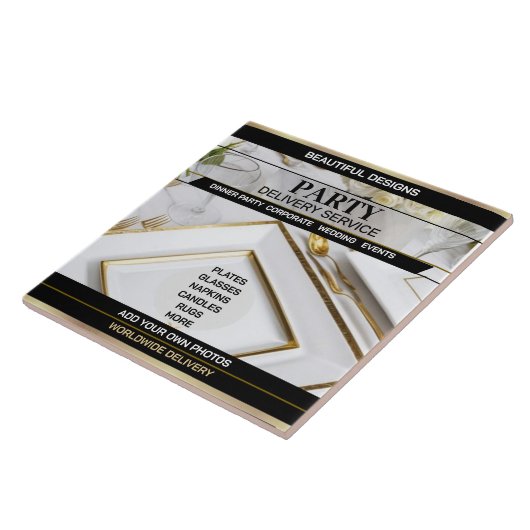 Party Delivery Service - Keramik Tile Fliese (Seite)