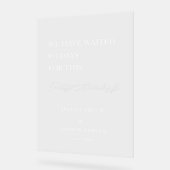 Party Dementsprechend Wedding Welcome Sign Acrylschild (Winkel)