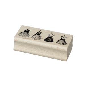 Party der 1950er Jahre trägt Vintage Retro Fashion Gummistempel
