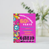 Party der 60er postkarte (Stehend Vorderseite)