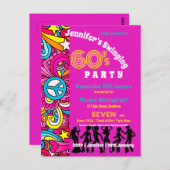 Party der 60er postkarte (Vorne/Hinten)