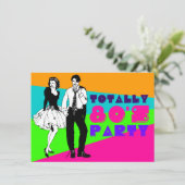 Party der 80er Jahre Einladung (Stehend Vorderseite)