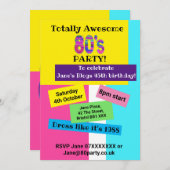 Party der 80er Jahre völlig phantastisch 80 Einladung (Vorne/Hinten)