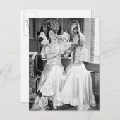 Party der 90er Jahre, 1930er Einladungspostkarte (Vorne/Hinten)