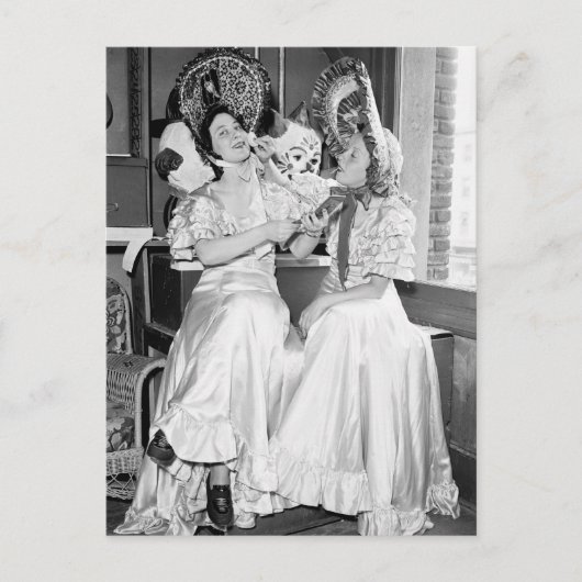 Party der 90er Jahre, 1930er Einladungspostkarte (Vorderseite)