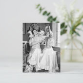 Party der 90er Jahre, 1930er Einladungspostkarte (Stehend Vorderseite)