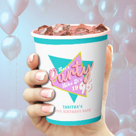 Party der 90er Jahre wie es ist 30. Geburtstag Par Pappbecher