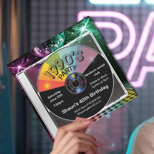 Party der 90er Jahre, zurück in die 90er Jahre, Di Einladung