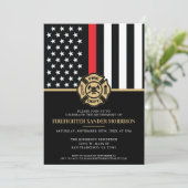 Party der Abteilung Feuerwehr Einladung (Stehend Vorderseite)