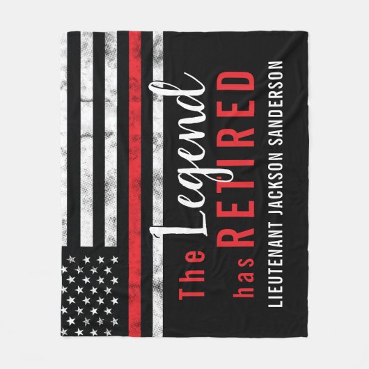 Party der Abteilung Feuerwehr Fleecedecke (Vorderseite)