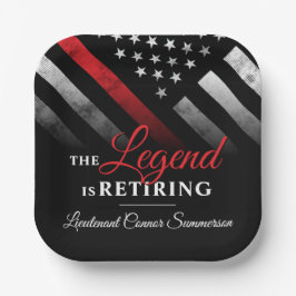 Party der Abteilung Feuerwehr Pappteller