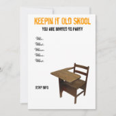 Party der Alten Schule Einladung (Vorderseite)