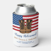 Party der amerikanischen Militärarmee "Flag Boots Dosenkühler (Kanne Vorderseite)