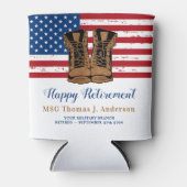 Party der amerikanischen Militärarmee "Flag Boots Dosenkühler (Vorderseite)