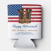 Party der amerikanischen Militärarmee "Flag Boots Dosenkühler (Rückseite)