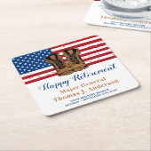 Party der amerikanischen Militärarmee "Flag Boots Rechteckiger Pappuntersetzer (angewinkelt)