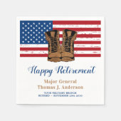 Party der amerikanischen Militärarmee "Flag Boots  Serviette (Vorderseite)