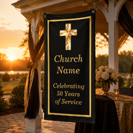 Party der Black Gold Church zum 50. Jahrestag Banner
