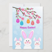 Party der blühenden Ostereier Einladung (Rückseite)