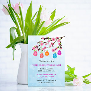 Party der blühenden Ostereier Einladung