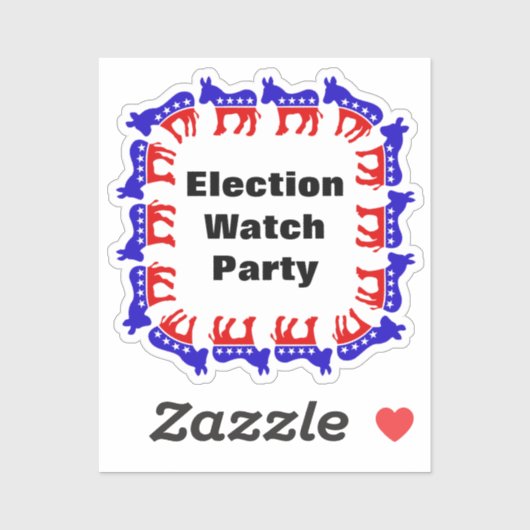 Party der demokratischen Wahlen Aufkleber (Blatt)