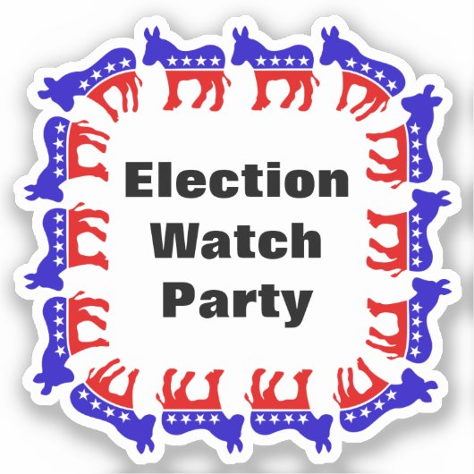 Party der demokratischen Wahlen Aufkleber (Vorderseite)