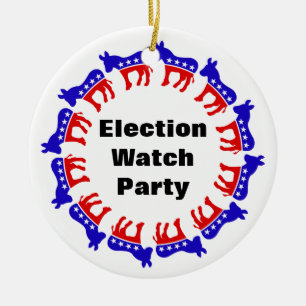 Party der demokratischen Wahlen Keramik Ornament