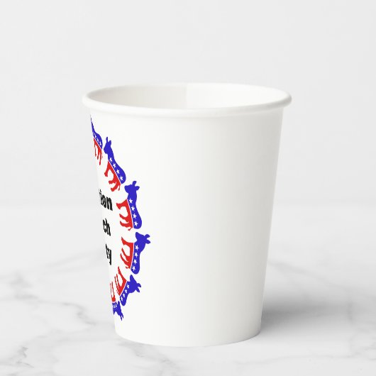 Party der demokratischen Wahlen Pappbecher (Links)