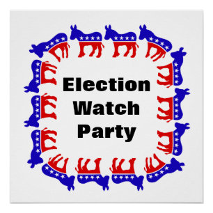Party der demokratischen Wahlen Poster