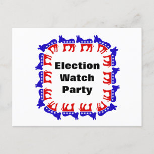 Party der demokratischen Wahlen Postkarte