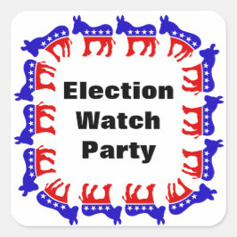 Party der demokratischen Wahlen Quadratischer Aufkleber