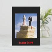 Party der Ehescheidung Einladung (Stehend Vorderseite)