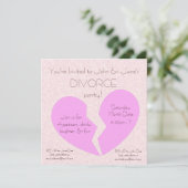 Party der Ehescheidung Einladung (Stehend Vorderseite)