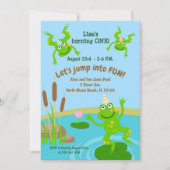 Party der ersten Geburtstagsfamilie Einladung (Vorderseite)