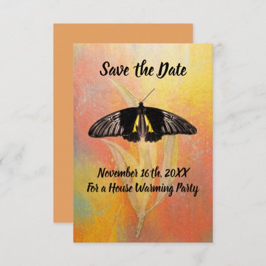 Party der Erwärmung Save the Date (Vorne/Hinten)