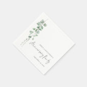 Party der Eukalyptusnamen zum Jubiläum Serviette (Ecke)