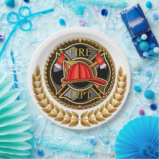 Party der Feuerwehr Pappteller (Party)