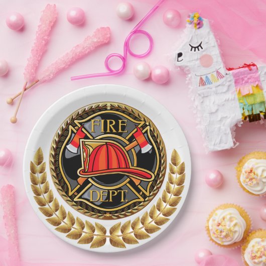 Party der Feuerwehr Pappteller (Party)