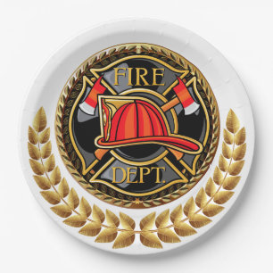 Party der Feuerwehr Pappteller